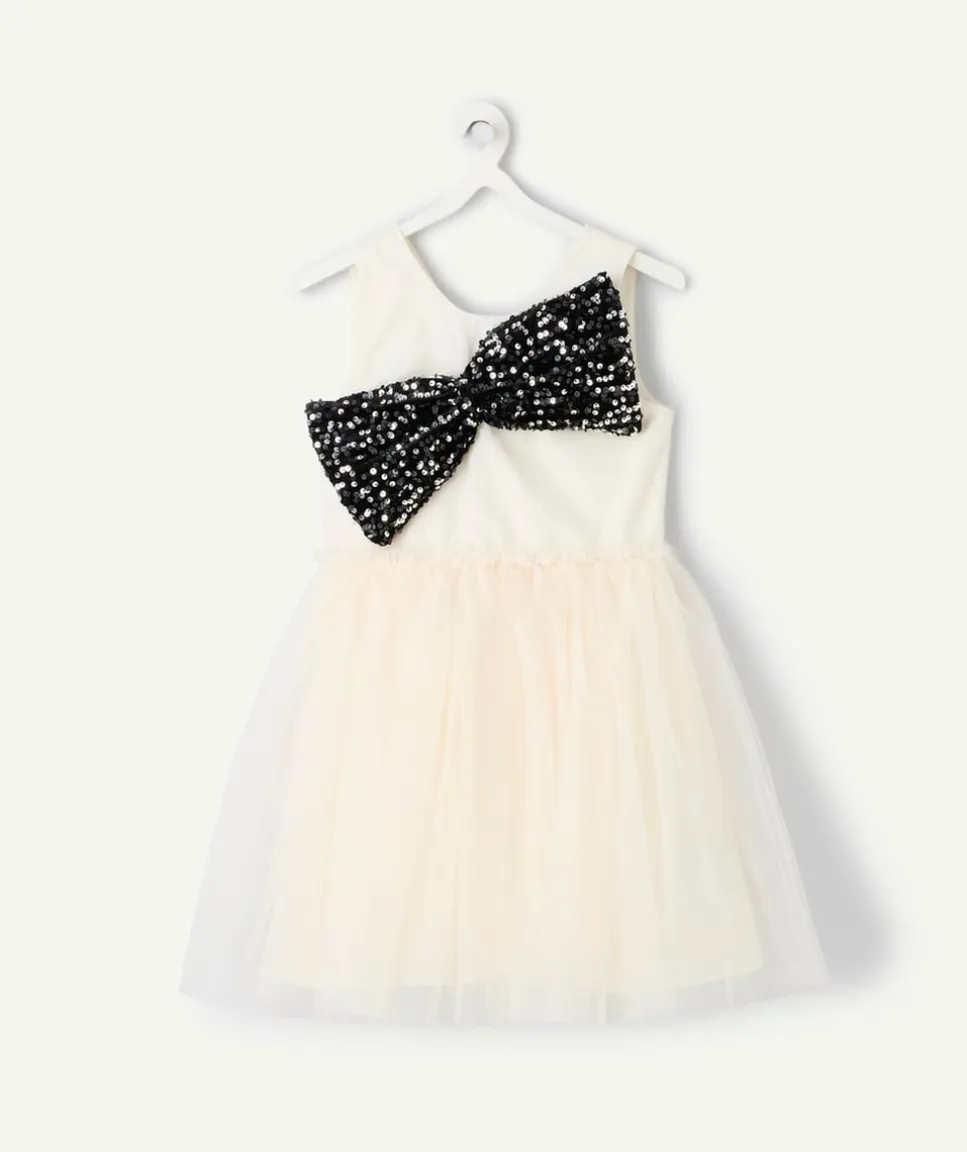 Robe créateur 2025 en tulle blanc pour fille
