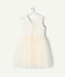 Robe créateur 2025 en tulle blanc pour fille