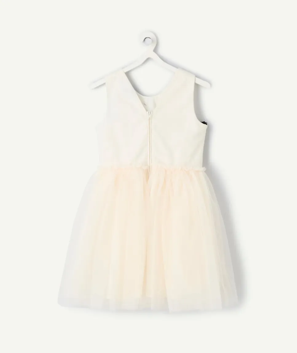 Robe créateur 2025 en tulle blanc pour fille