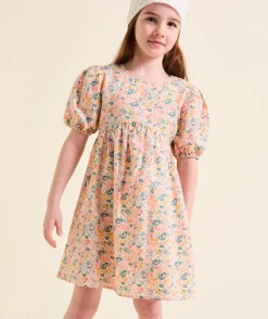 Robe cérémonie fille manches courtes