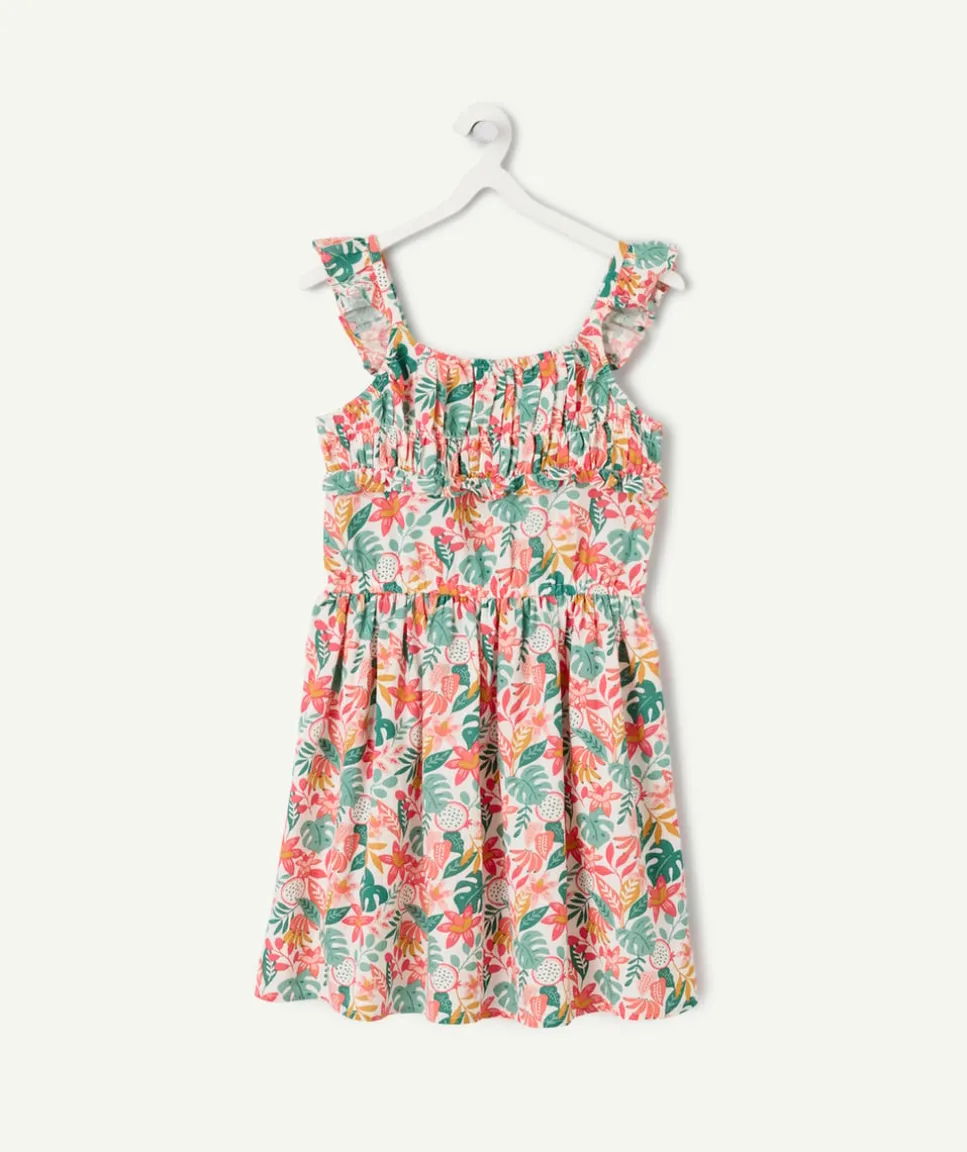 Robe fille imprimée tropicale