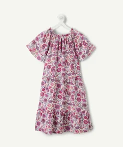 Robe fille imprimé fleuri