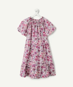 Robe fille imprimé fleuri