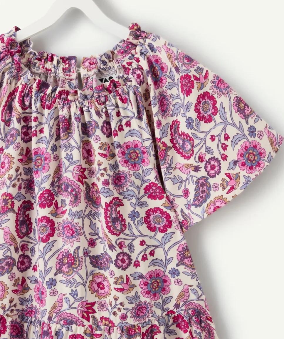 Robe fille imprimé fleuri