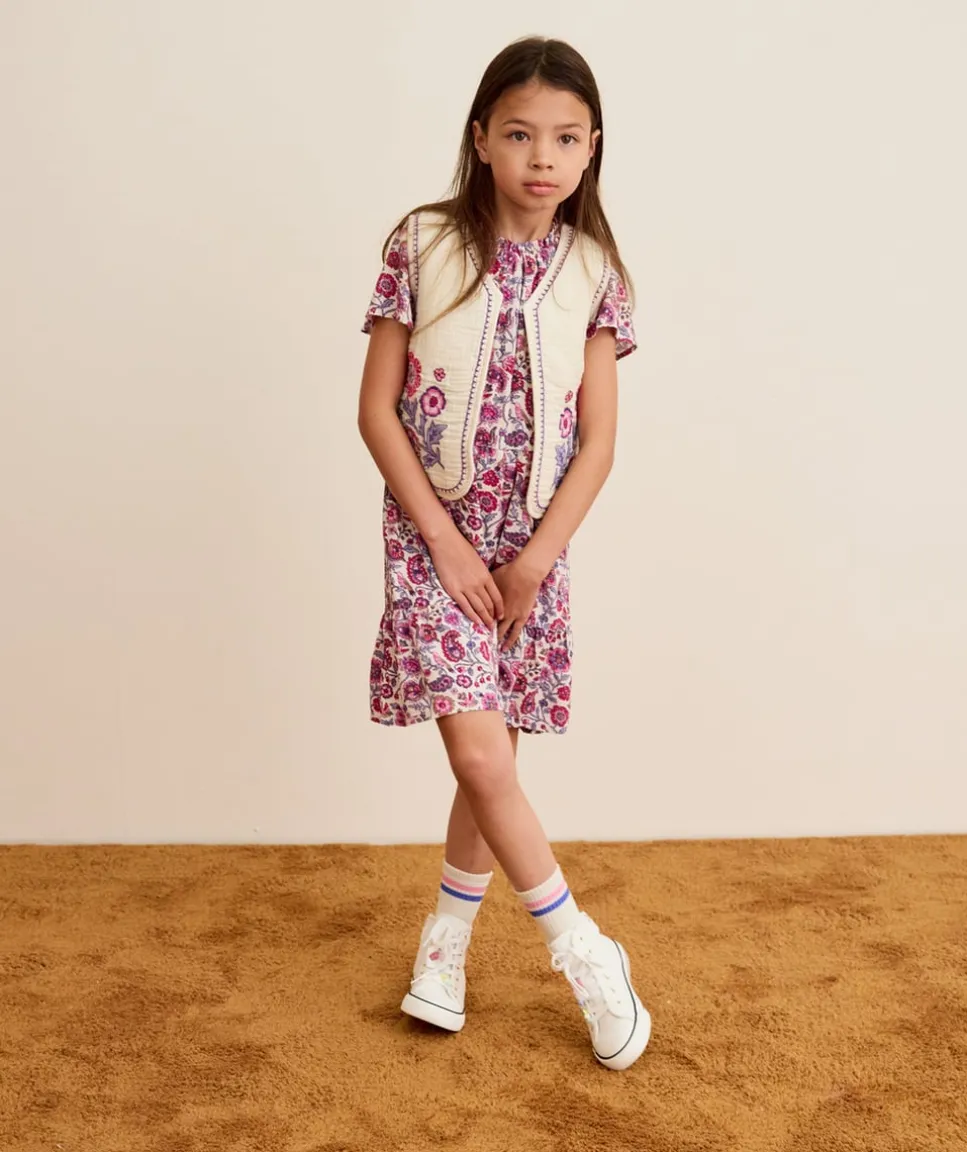 Robe fille imprimé fleuri