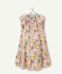 Robe fille imprimé tropical
