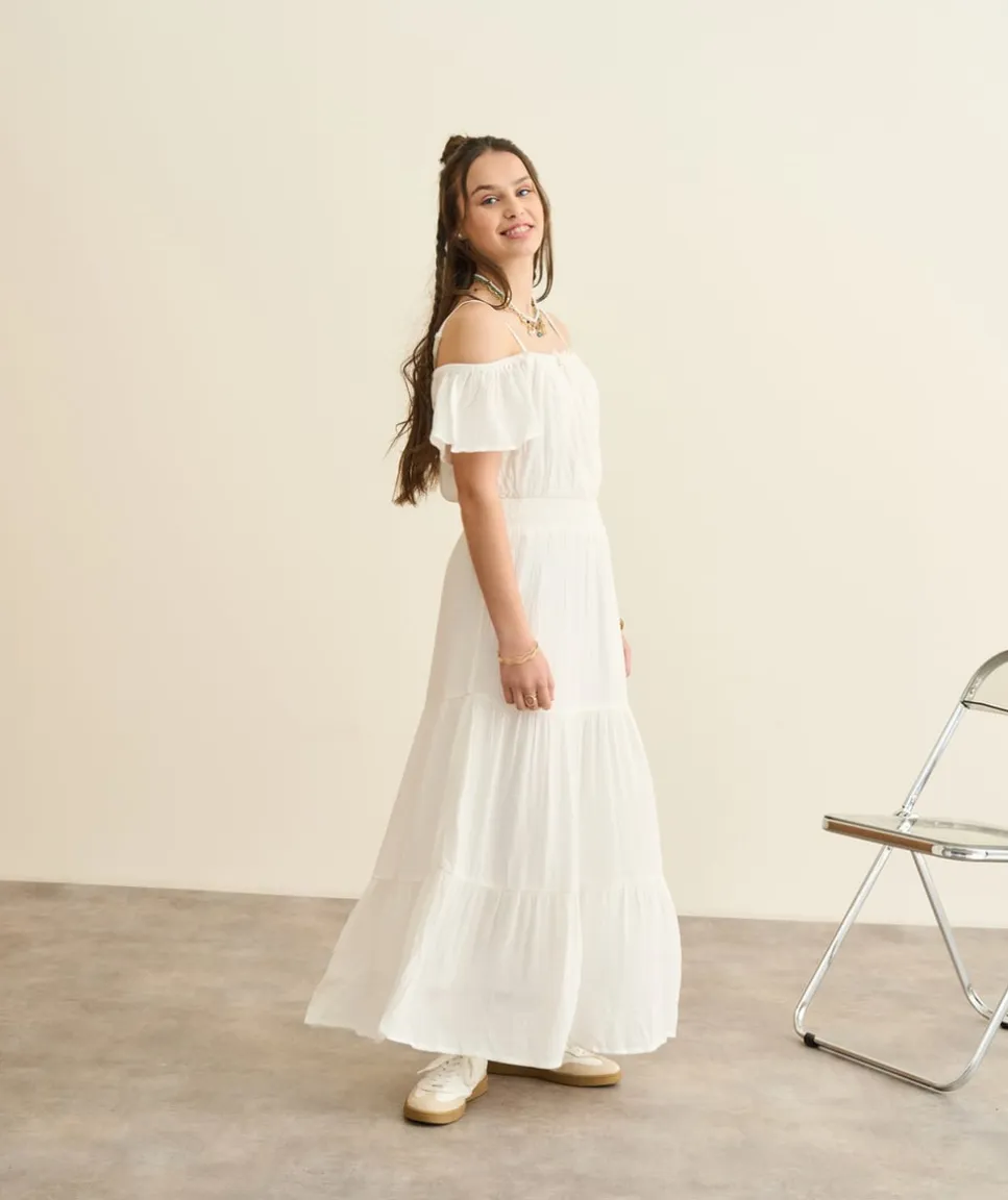 Robe fille longue blanche