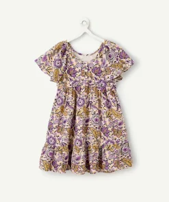 Robe floral à volants fille