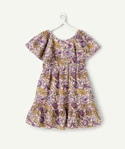 Robe floral à volants fille