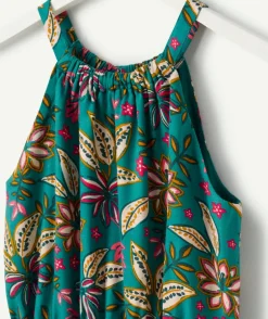 Robe longue imprimé floral pour fille