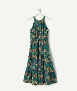 Robe longue imprimé floral pour fille