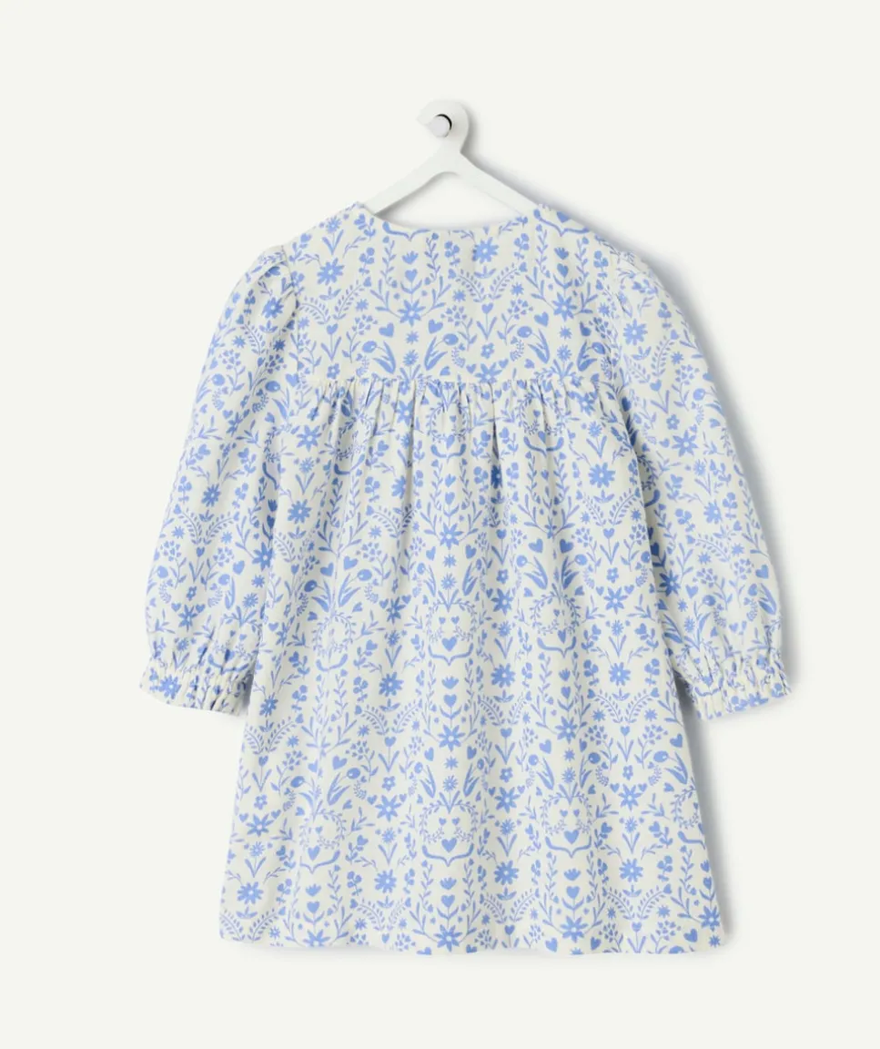 Robe manches longues bébé fille imprimée floral