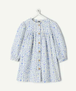 Robe manches longues bébé fille imprimée floral