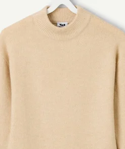 Robe pull fille beige