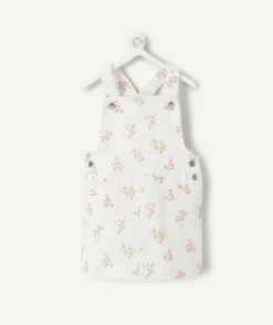Robe salopette bébé fille imprimé floral