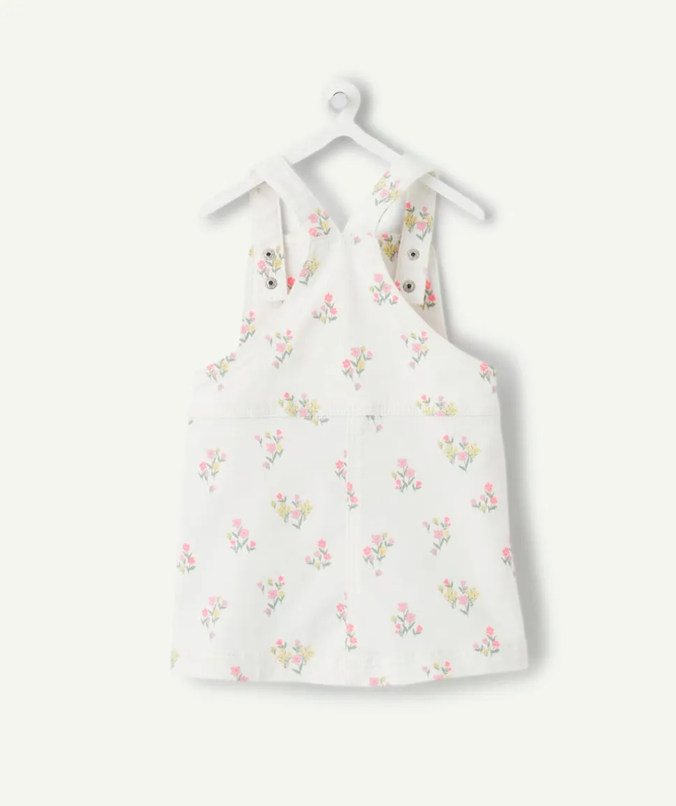 Robe salopette bébé fille imprimé floral