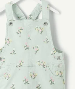 Robe salopette bébé fille imprimé floral