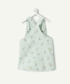 Robe salopette bébé fille imprimé floral