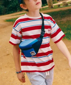 Sac banane garçon colorblock bleu et noir