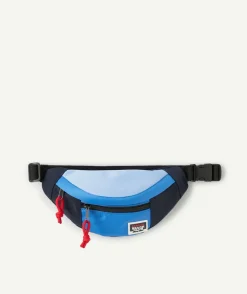 Sac banane garçon colorblock bleu et noir