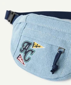 Sac banane garçon denim bleu