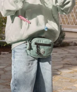 Sac banane garçon vert imprimé