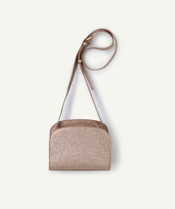 Sac bandoulière fille pailleté rose