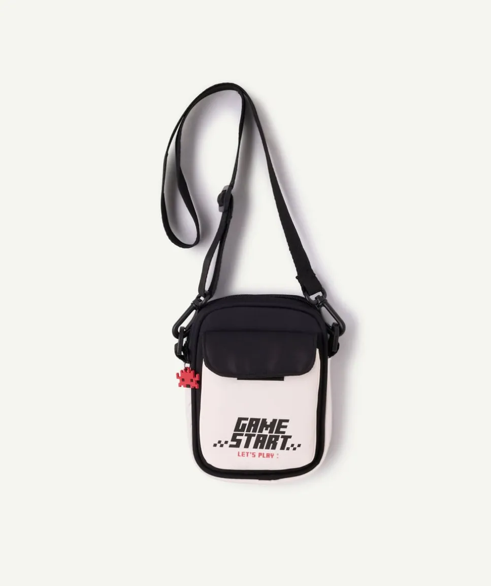 Sac bandoulière garçon imprimé message gaming