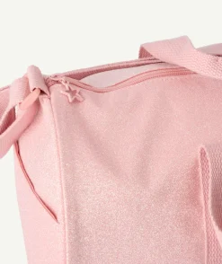 Sac bowling fille rose pailleté zippé