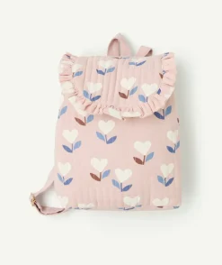 Sac à dos bébé fille imprimé fleurs