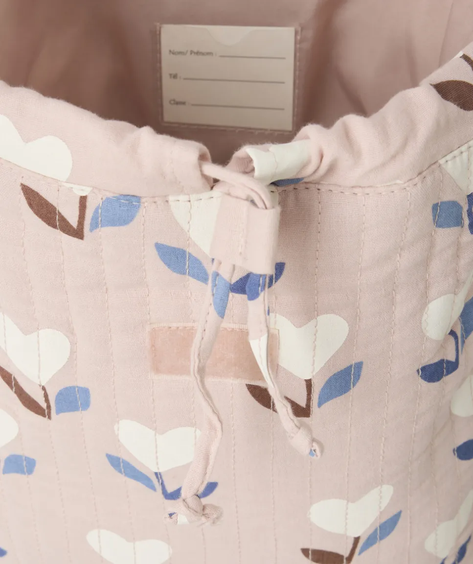 Sac à dos bébé fille imprimé fleurs