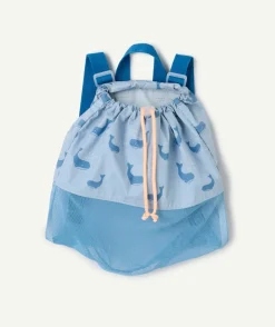 Sac à dos bébé garçon imprimé baleines