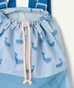 Sac à dos bébé garçon imprimé baleines