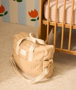 Sac à langer bébé fille matelassé imprimé coeurs