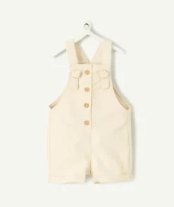 Salopette bébé fille écrue boutonnée