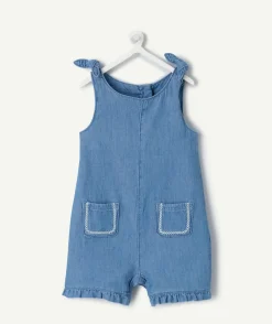 Salopette bébé fille en denim