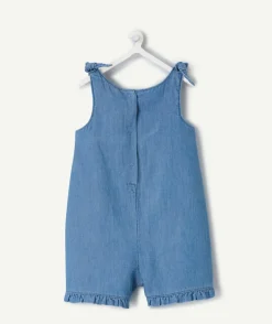 Salopette bébé fille en denim