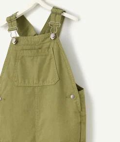 Salopette bébé garçon en viscose labellisée kaki