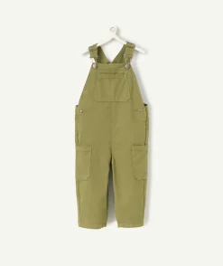 Salopette bébé garçon en viscose labellisée kaki