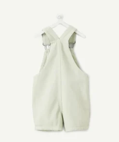 Salopette courte bébé garçon verte