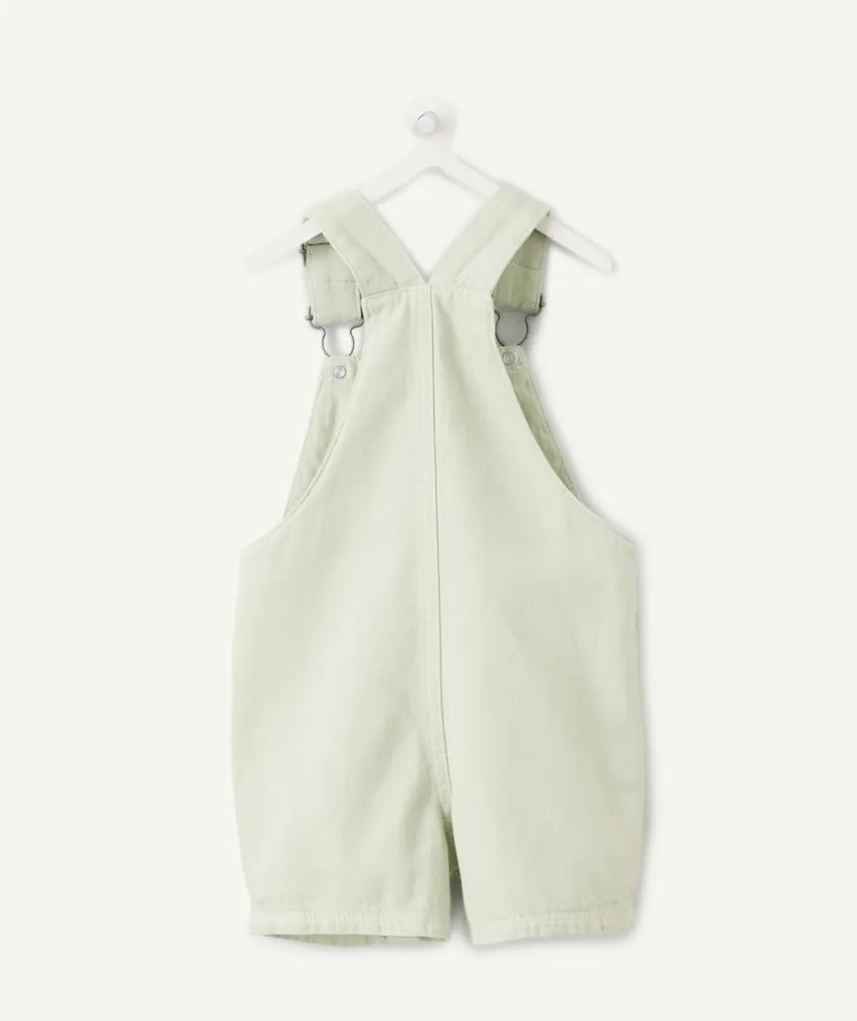 Salopette courte bébé garçon verte