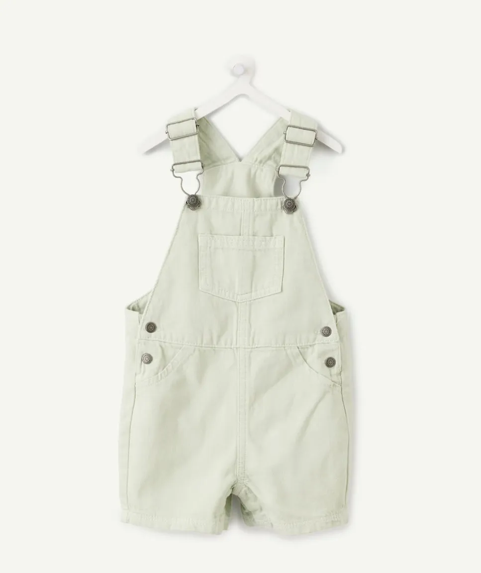 Salopette courte bébé garçon verte