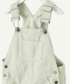 Salopette courte bébé garçon verte