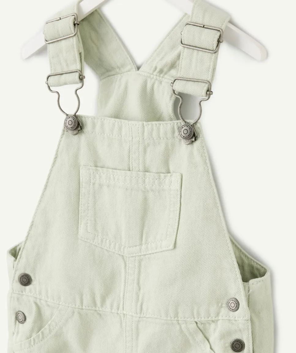 Salopette courte bébé garçon verte