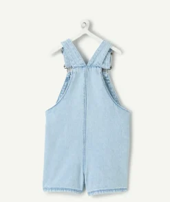 Salopette en jean bébé garçon bleu