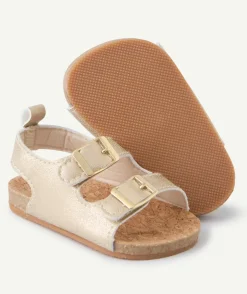 Sandales bébé fille couleur dorée