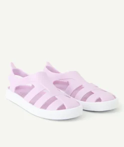 Sandales bébé fille lilas souple pour la plage
