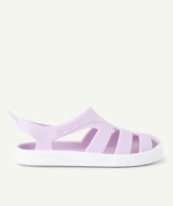 Sandales bébé fille lilas souple pour la plage