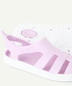 Sandales bébé fille lilas souple pour la plage