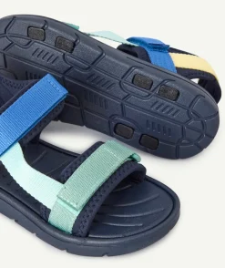 Sandales garçon multicolores à scratch